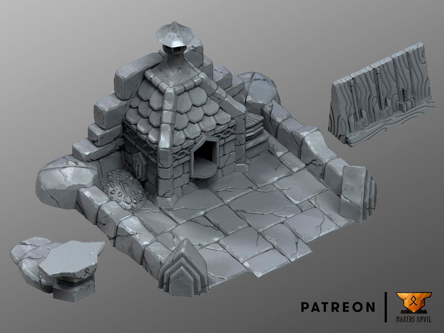 Forge - Dwarf Settlement by Makers Anvil