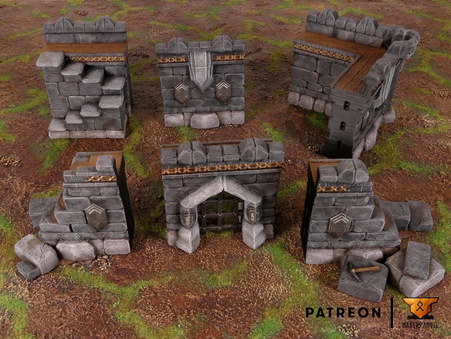 Dwarf Settlement Walls by Makers Anvil