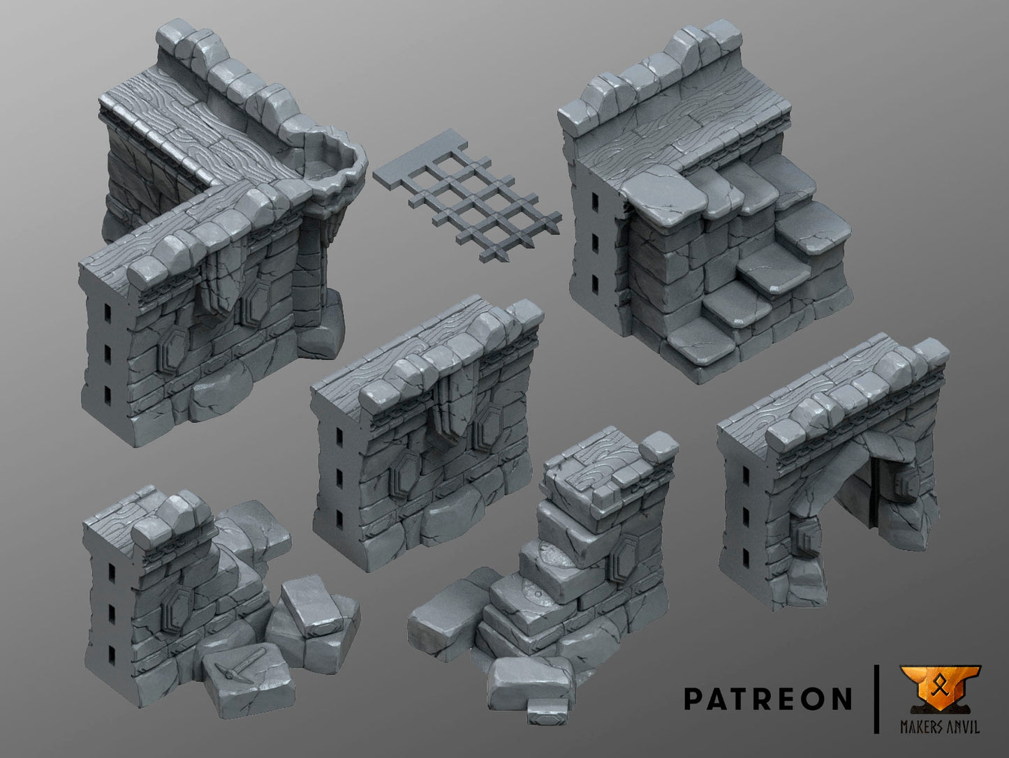 Dwarf Settlement Walls by Makers Anvil